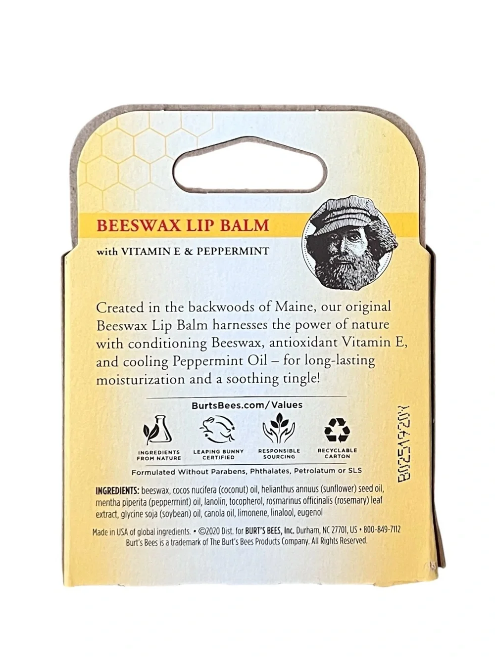 4 Packs Of Burt's Bees Beeswax Lip Balm 4 Count (16 Total)